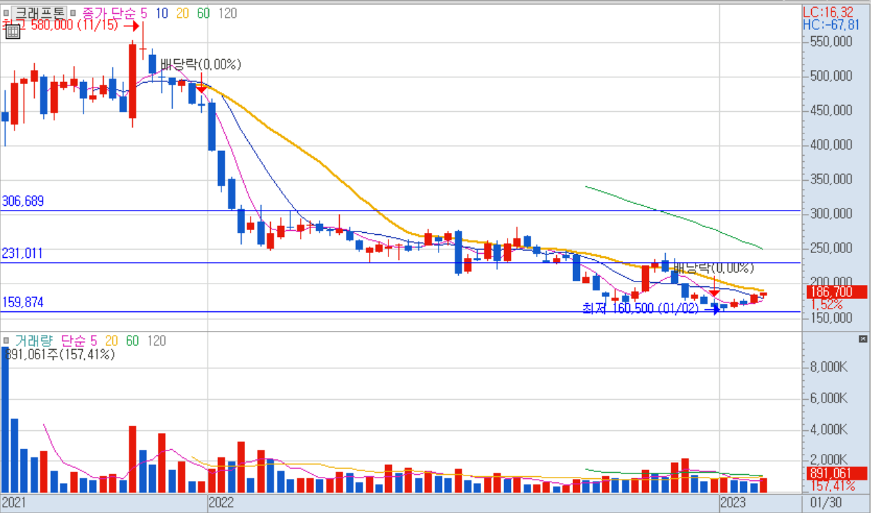 크래프톤의 주봉
