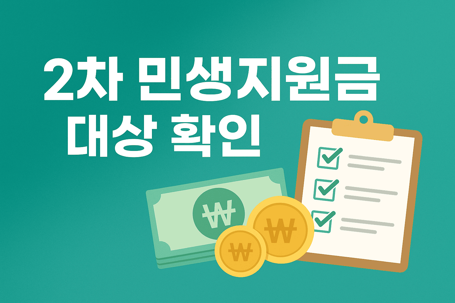 2차 민생지원금 대상 확인방법