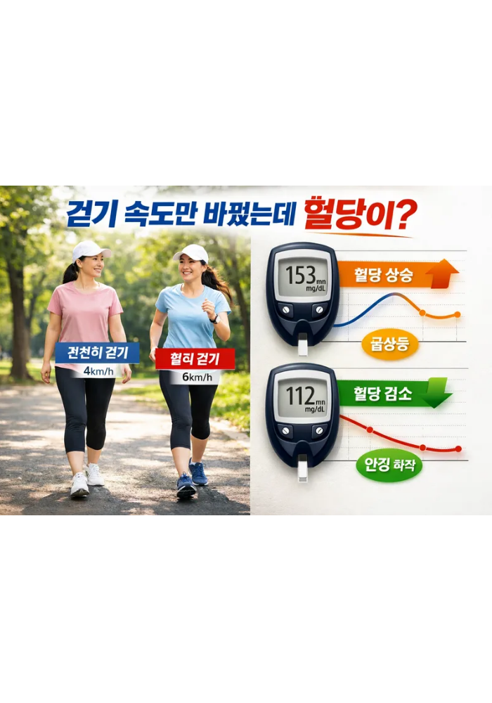 1.걷기 속도 하나 바꿨을 뿐인데, 혈당이 달라진 이유