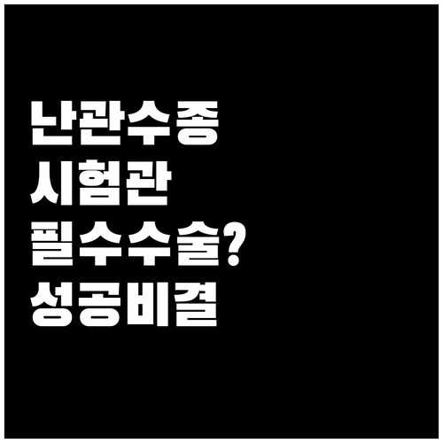 난관수종 진단 후 복강경 수술이 시험..