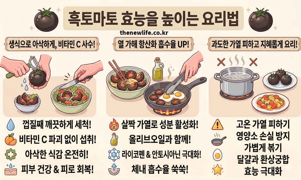 흑토마토 효능 높이는 요리법