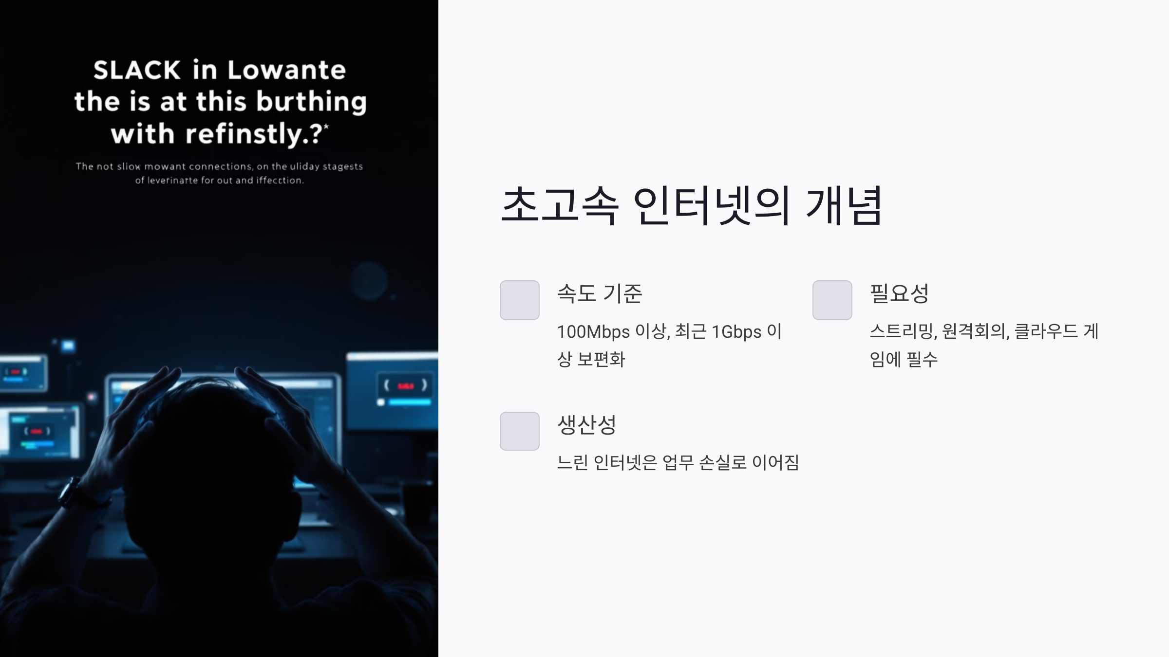 초고속 인터넷이란? 빠르고 안정적인 연결의 핵심