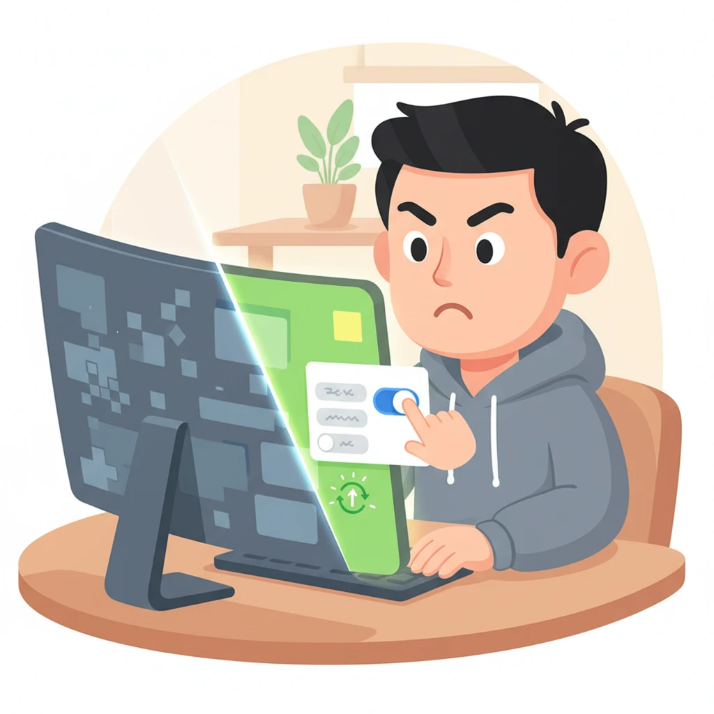 PDF 문서 내용 안 보일 때 조치 ..