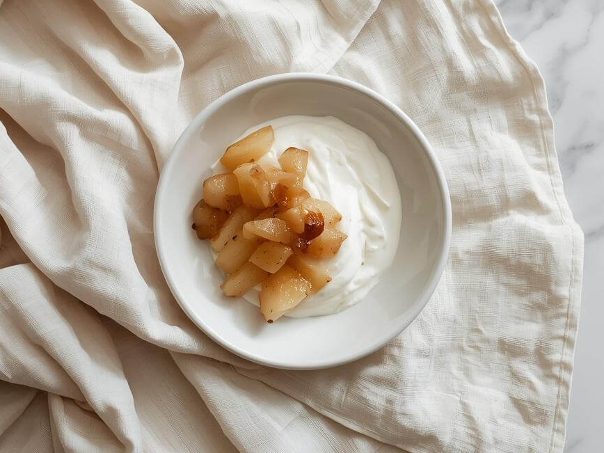 그릭요거트와 사과