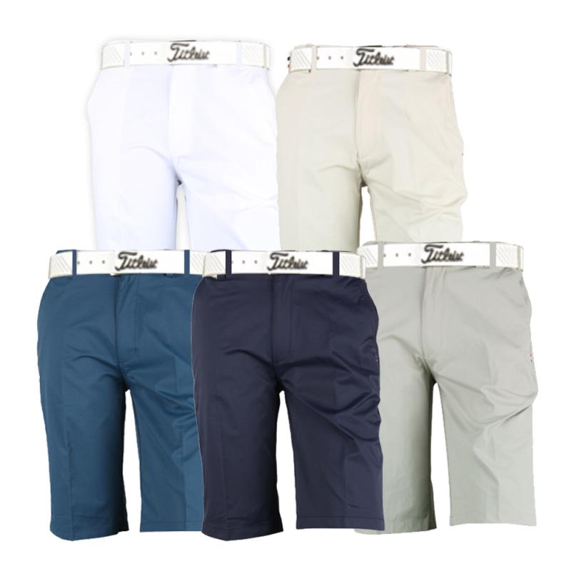 남성 골프 반바지 허리 자동조절 스판 여름 냉감 BSBLU9M503