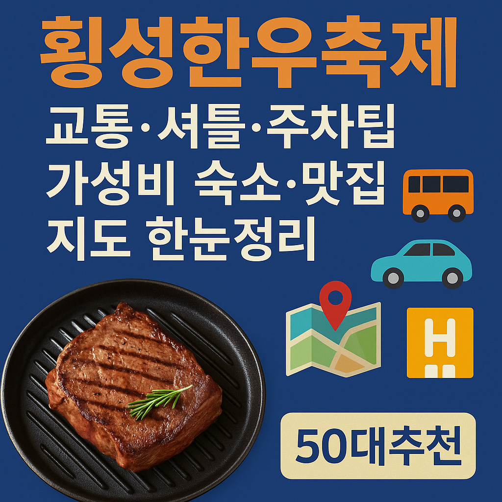 횡성한우축제 교통&middot;셔틀