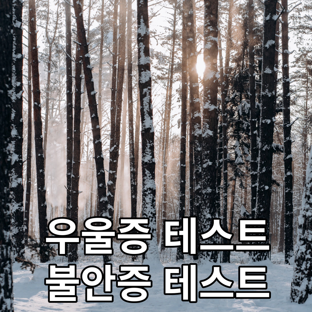 우울증 테스트-불안증세 테스트