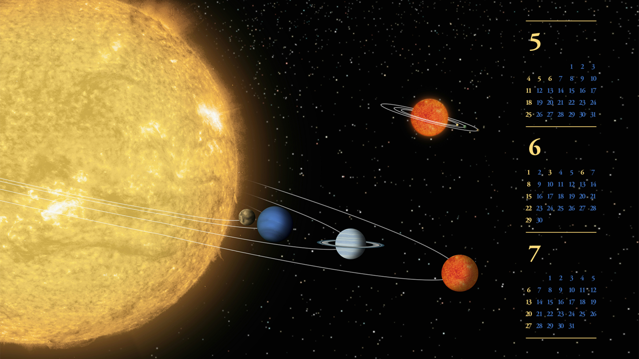 02 태양계 B - 2025년6월 노트북배경화면