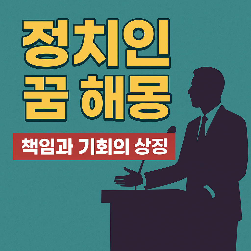 정치인이 되는 꿈 해몽