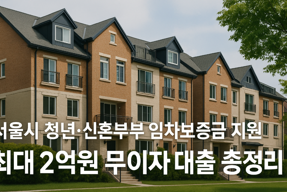 서울시 청년&middot;신혼부부 임차보증금 지원