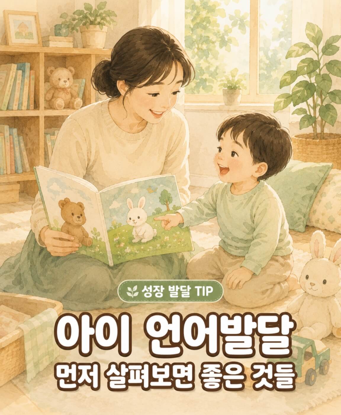 아이가 말을 늦게 하는 것 같아 걱정이라면, 먼저 살펴본 것들