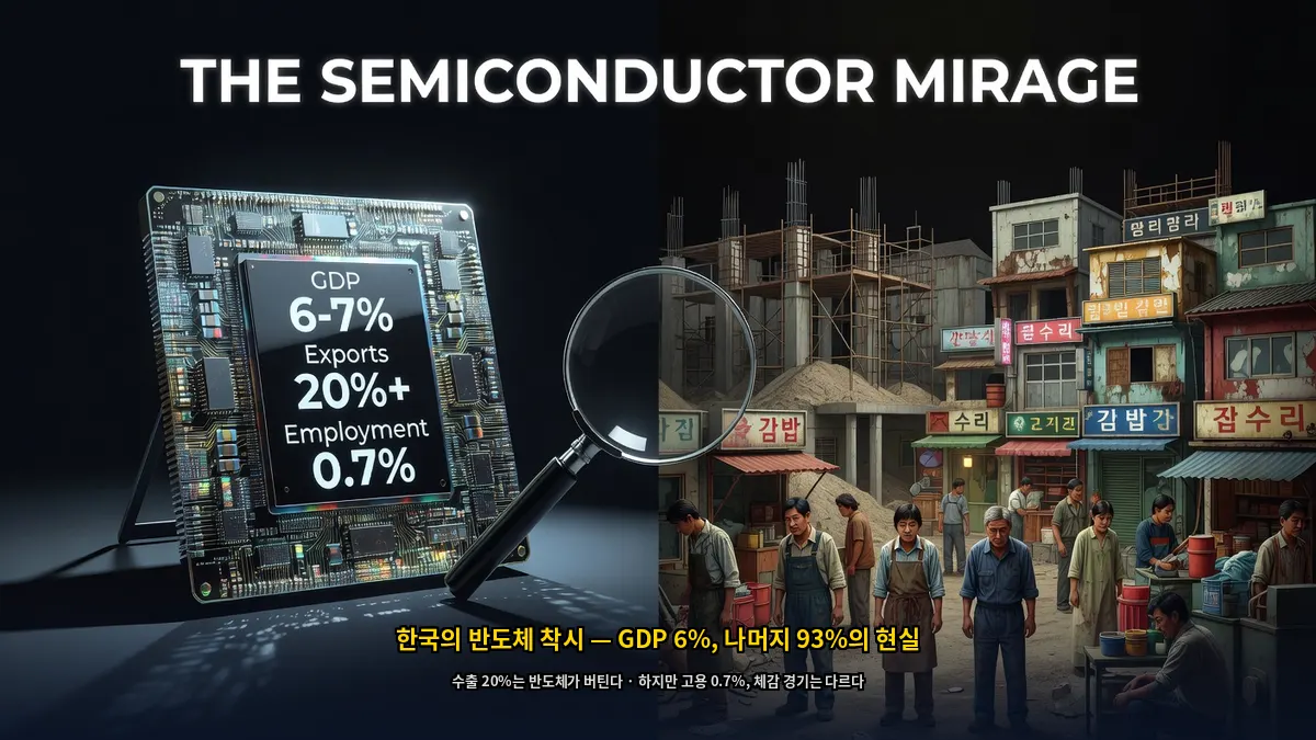 한국경제-반도체착시-GDP6퍼센트-나머지93퍼센트-현실