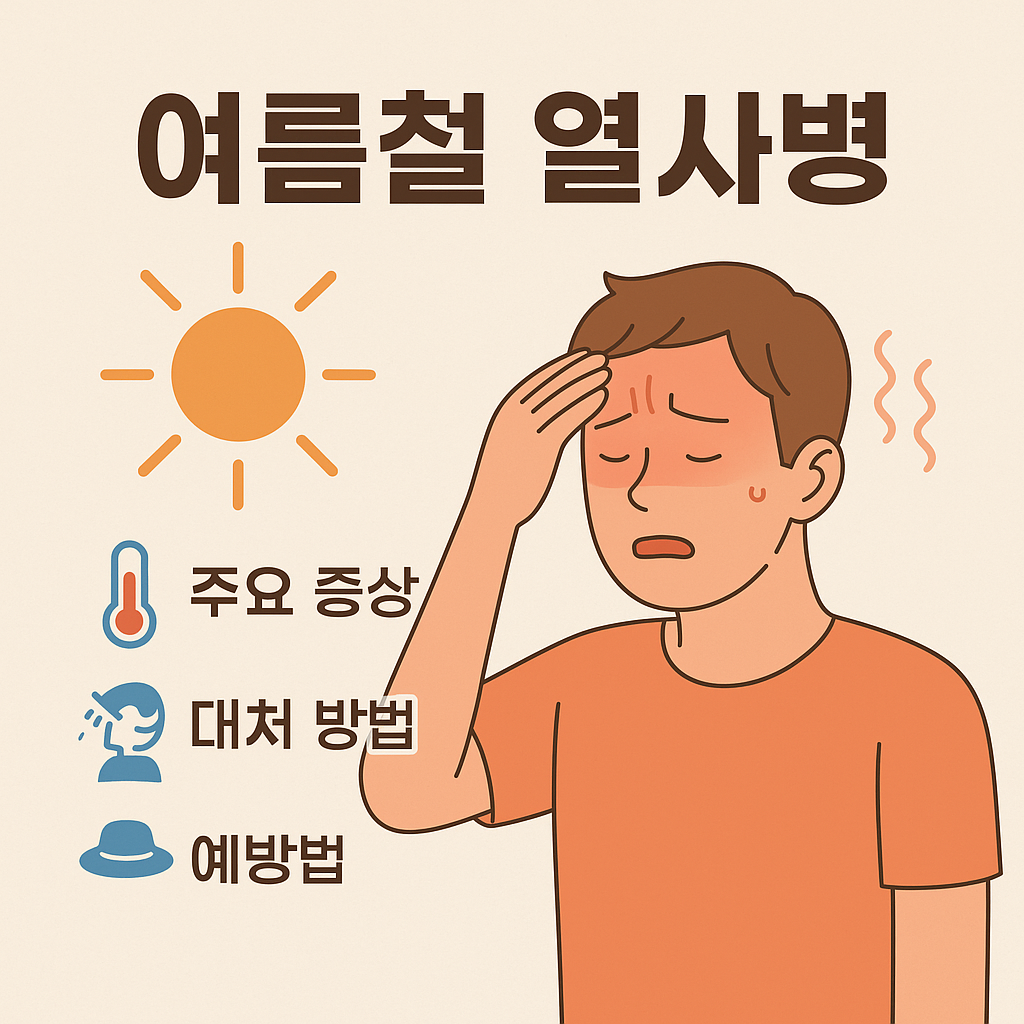 열사병 주요증상,대처방법,예방법