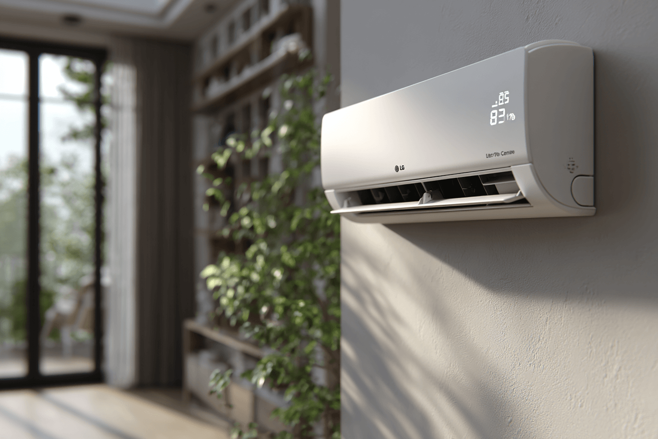 작동중인-벽걸이-에어컨-이미지