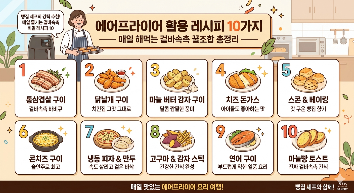 에어프라이어 활용 레시피 10가지