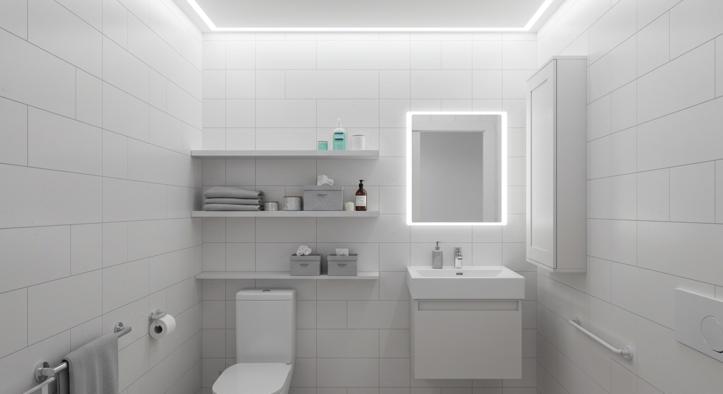 방수 페인트 활용과 수납 아이디어