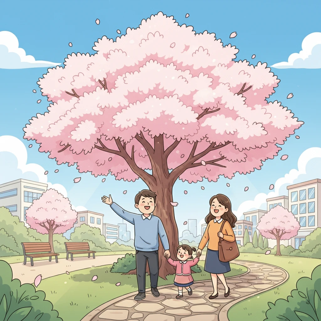 마포구 벚꽃 개화 시기 분석 및 명당..
