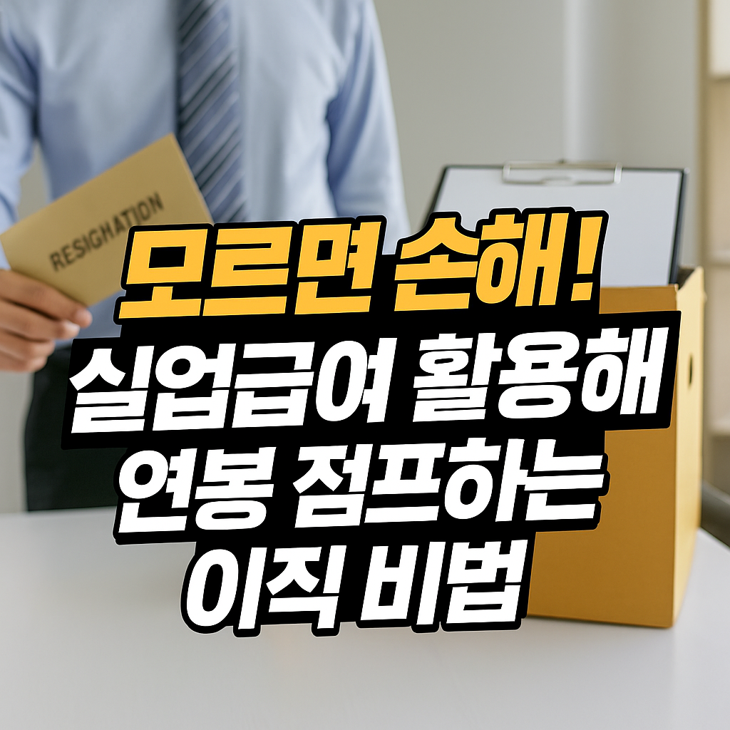 실업급여 활용해 연봉 점프하는 이직 비법