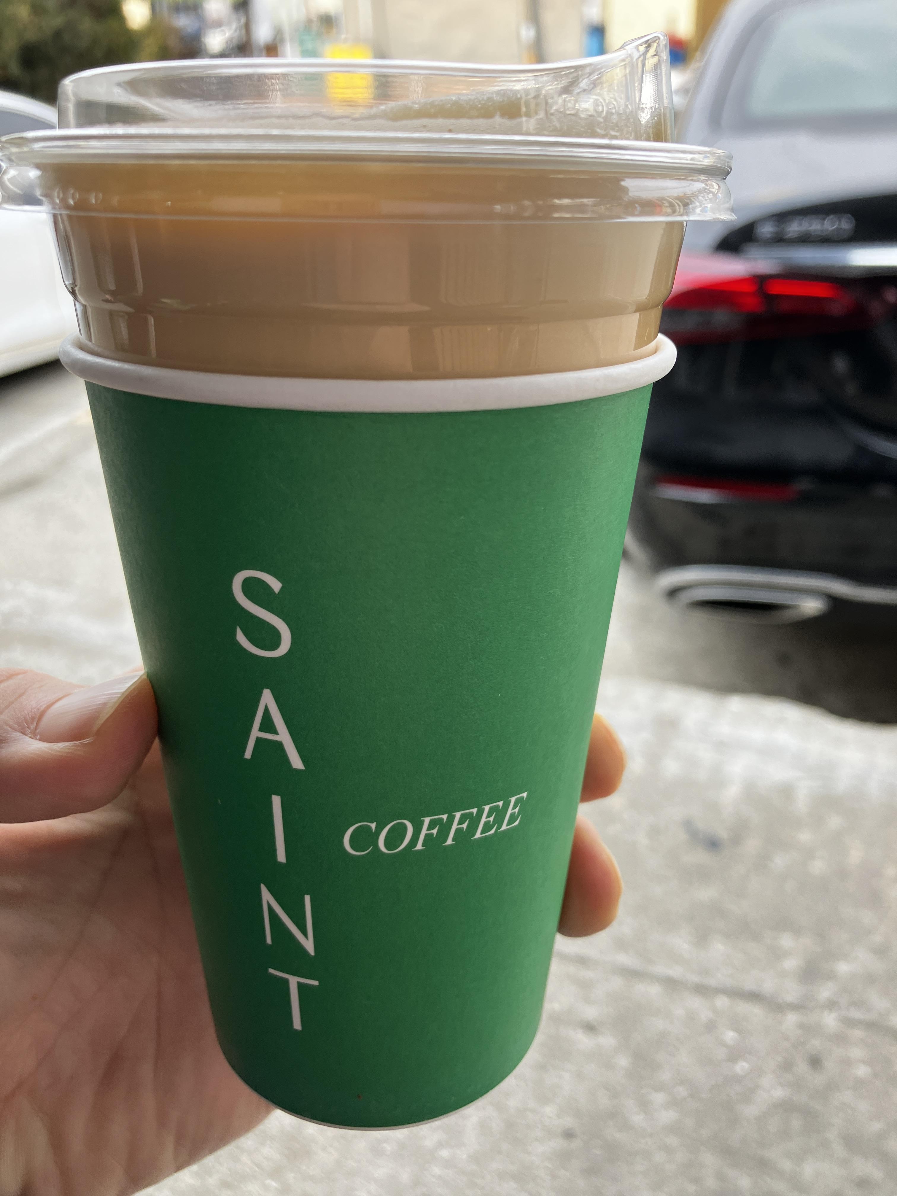 세인트커피 거품 아아