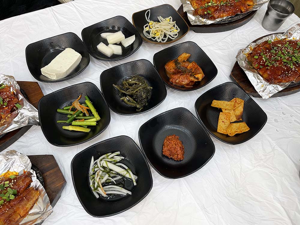 평창군 대관령 황태회관 기본반찬과 황태식혜