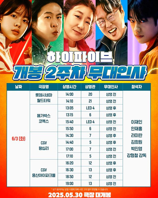 영화 하이파이브 정보 등장인물 무대인사 유아인 쿠키