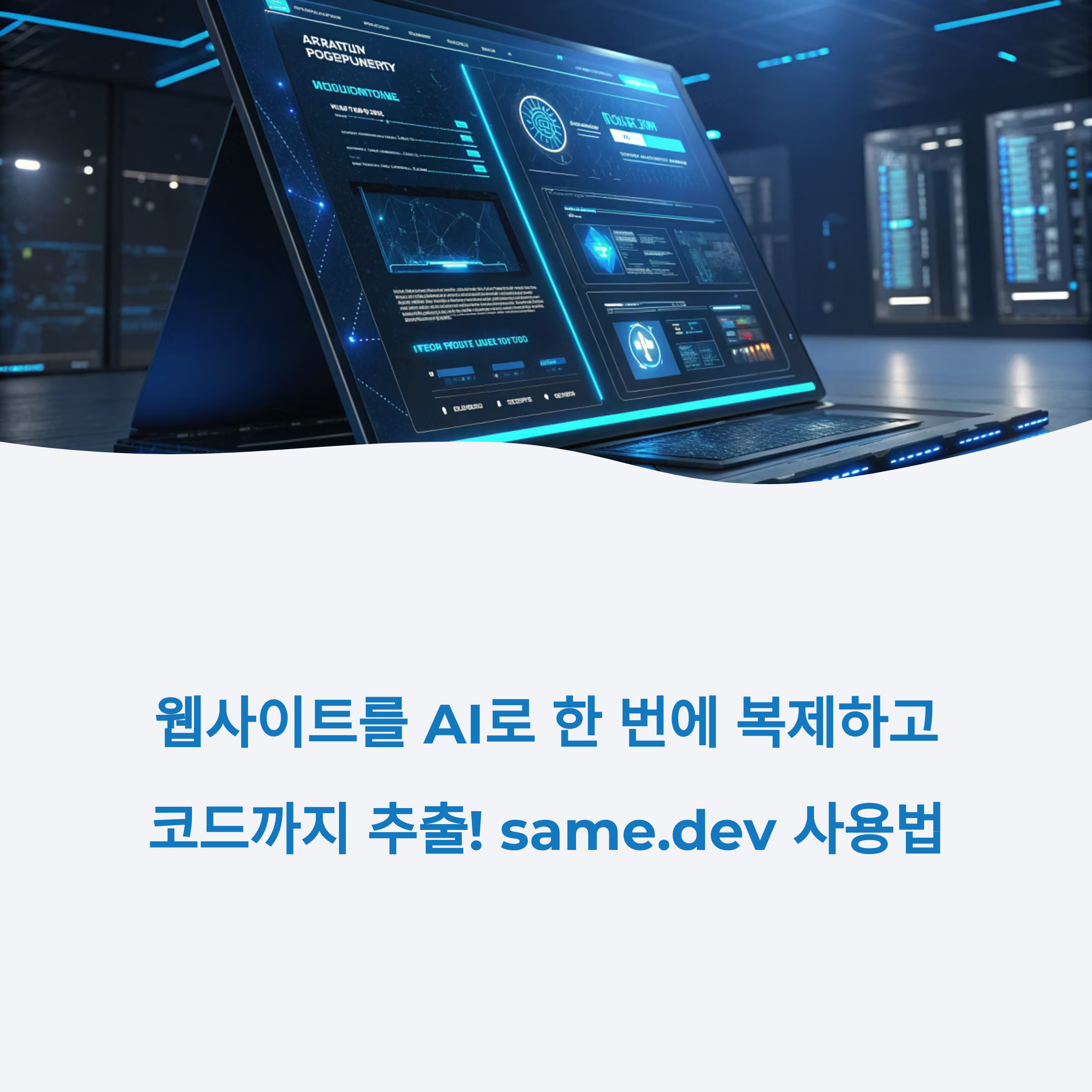 웹사이트를 AI로 한 번에 복제하고 코드까지 추출! same.dev 사용법부터 코드 추출까지 완벽 정리