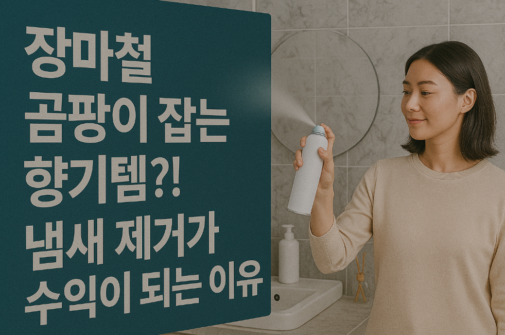 장마철 곰팡이 잡는 향기템