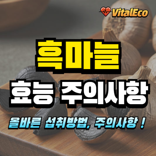 흑마늘 효능과 주의사항 알아보기