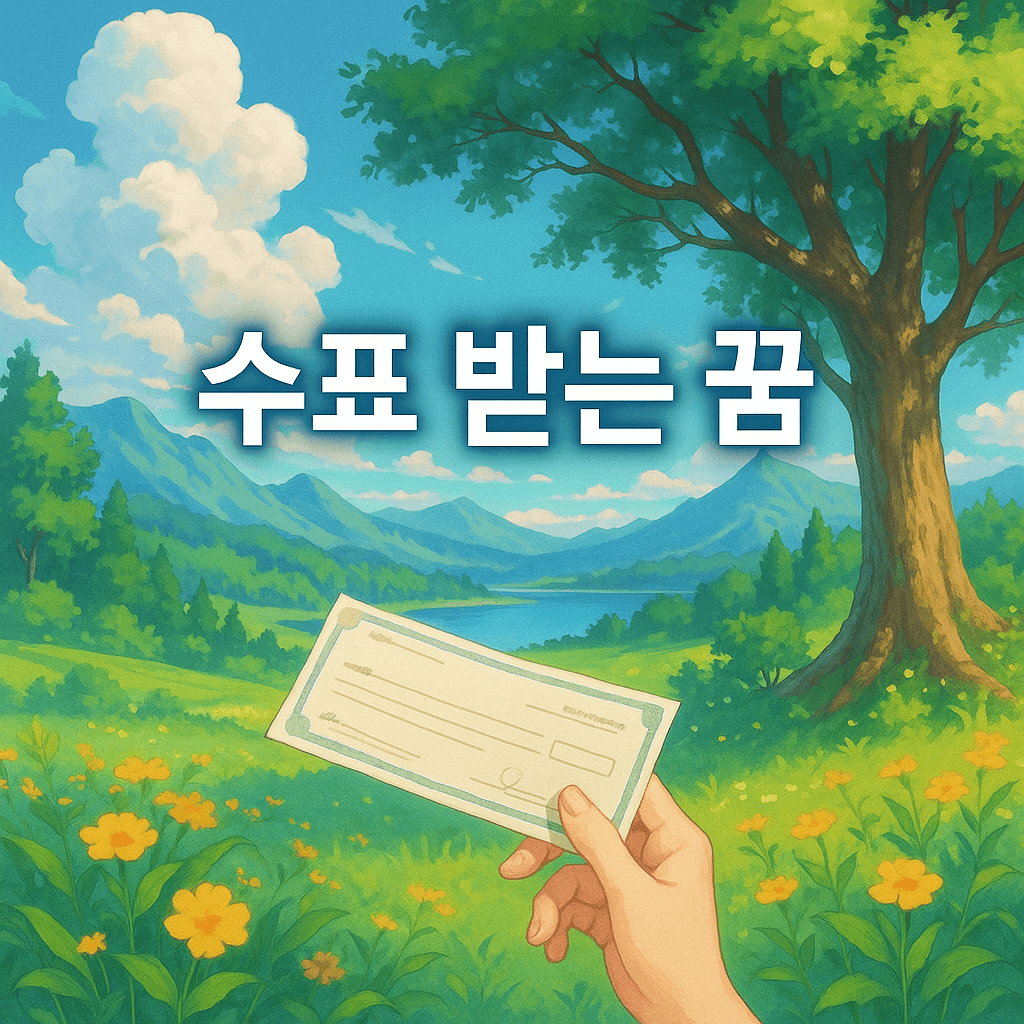 수표 받는 꿈 해몽