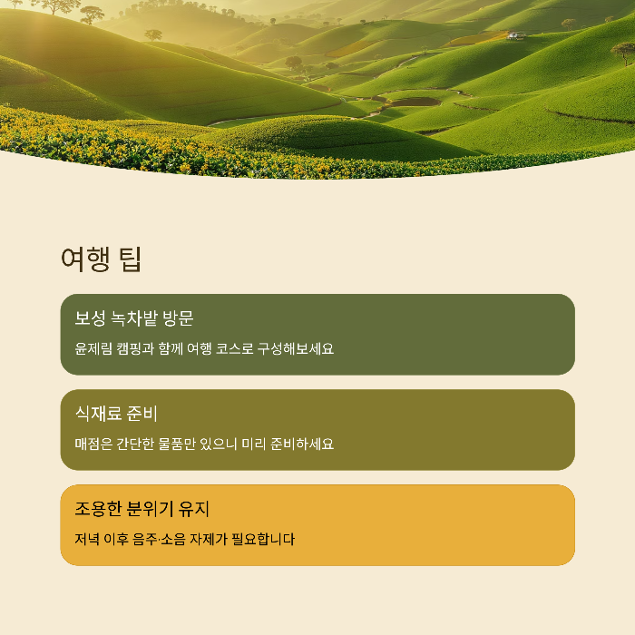 여행 팁과 마무리 추천