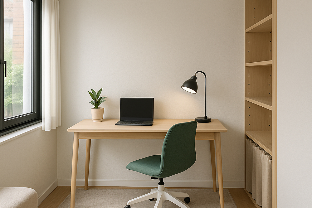 집중력을 높이는 홈오피스 공간 배치 인테리어 예시