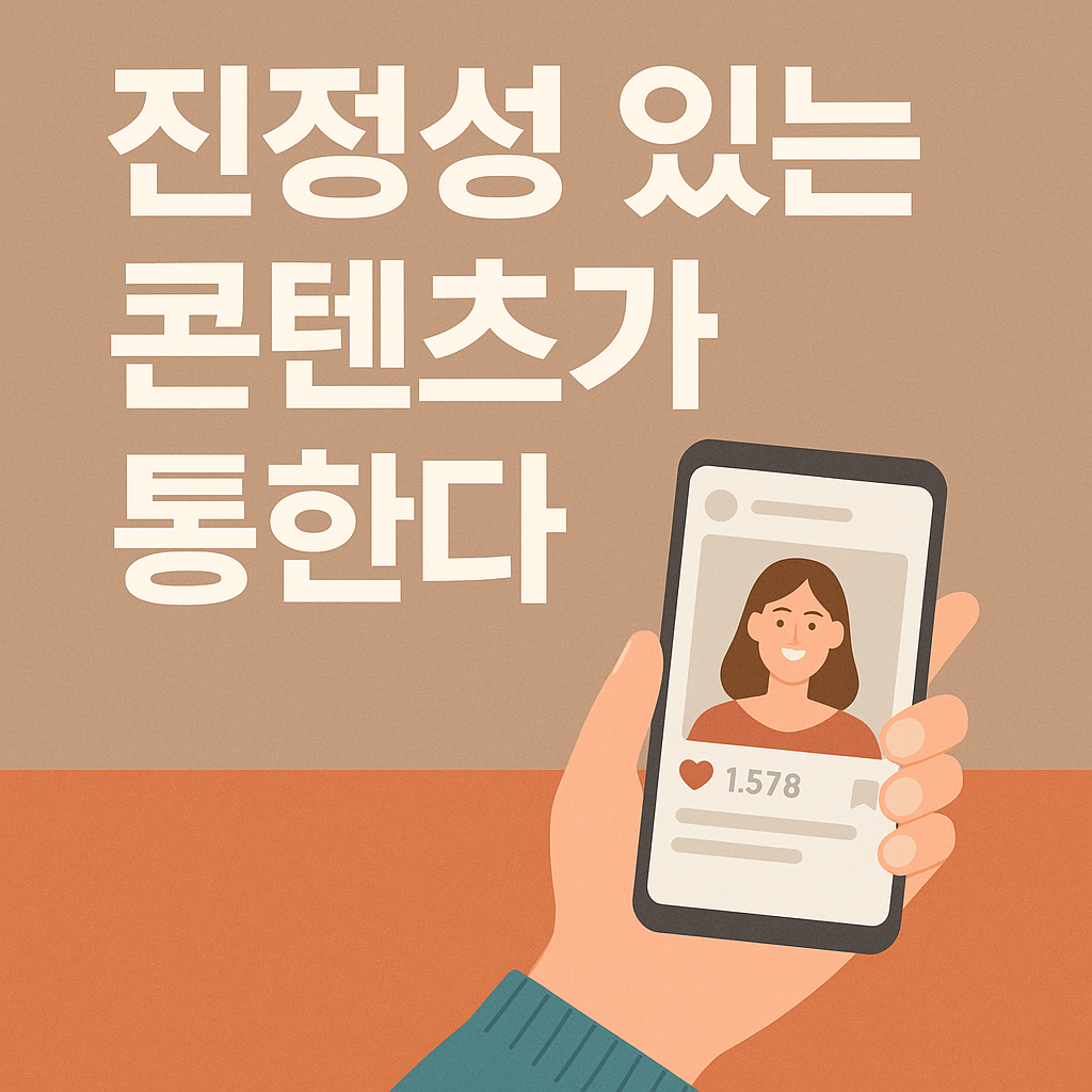 진정성 있는 콘텐츠가 통한다