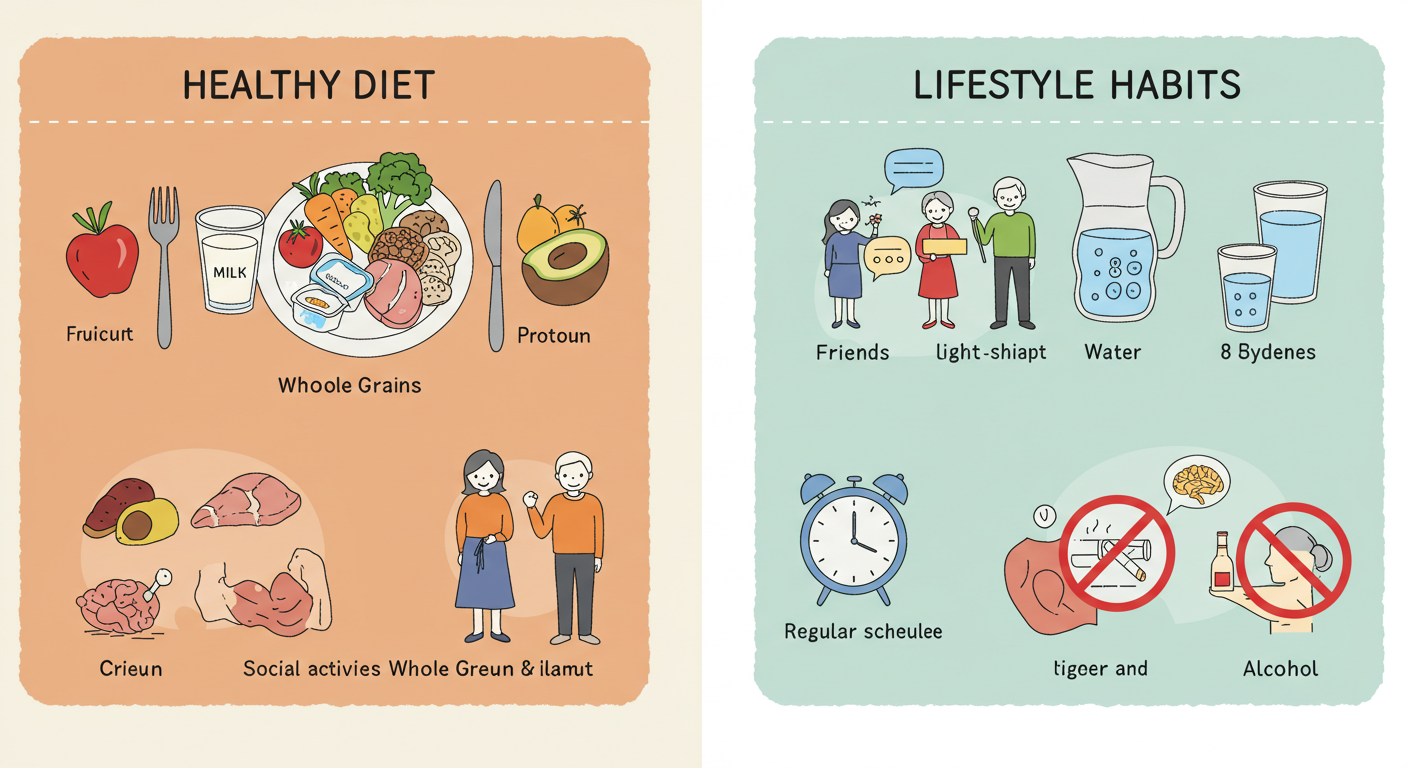 건강 식단 그림