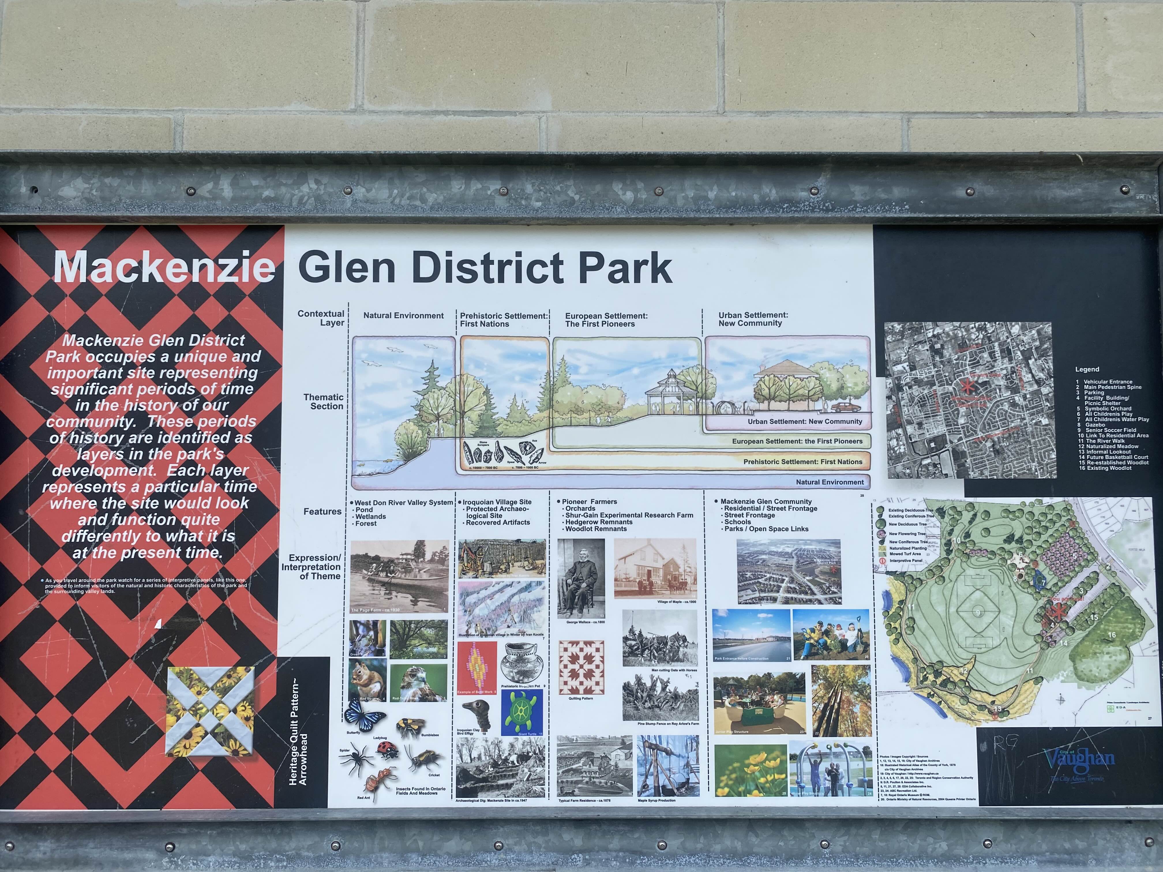 매켄지 글렌 공원 지도.