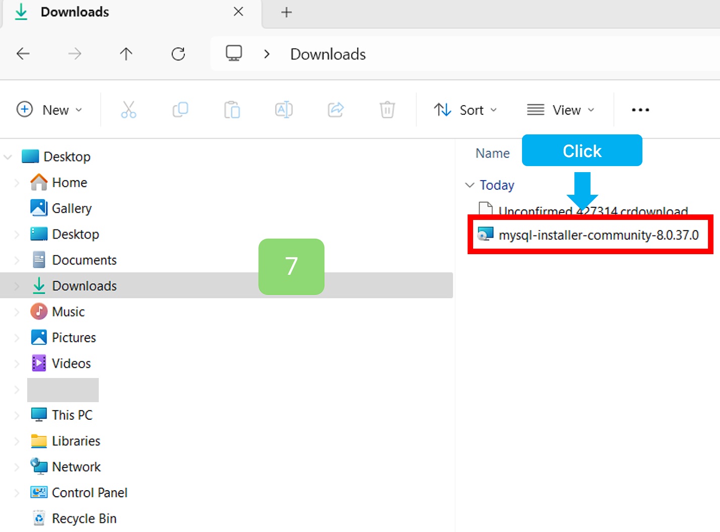 Download 완료한 폴더로 이동 후 클릭해 주세요.