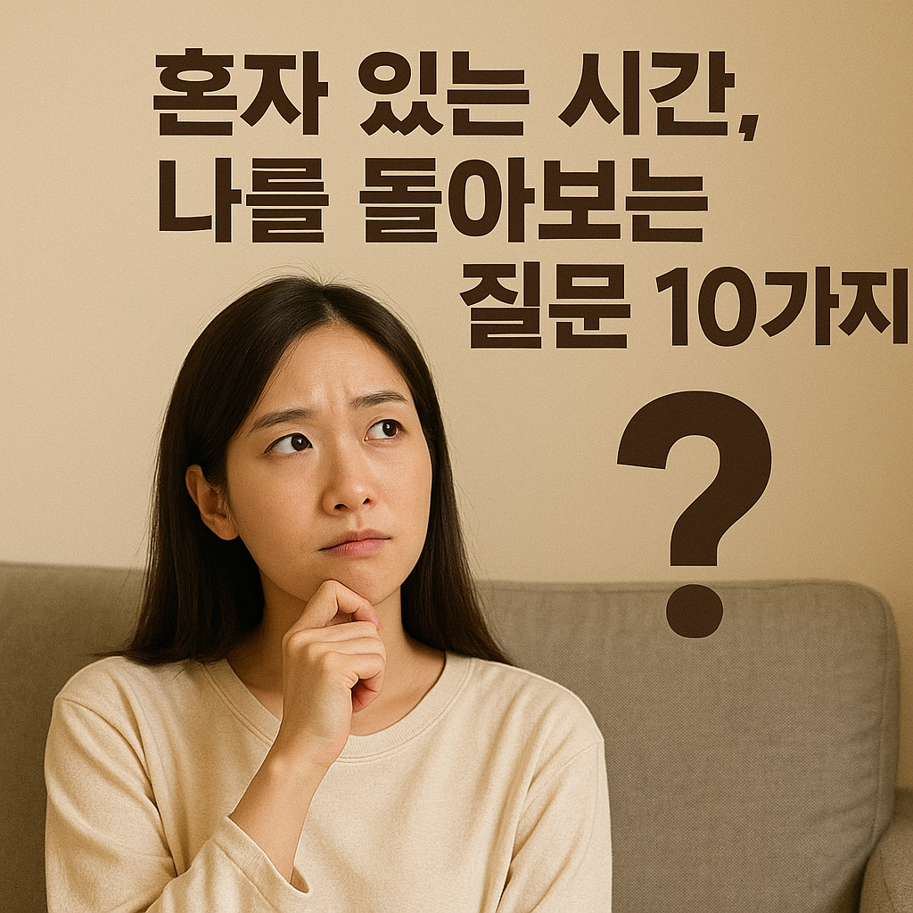 나를 돌아보는 질문 10가지