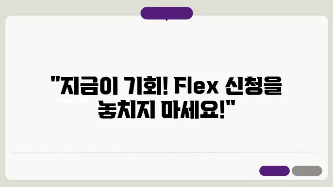 flex 신청