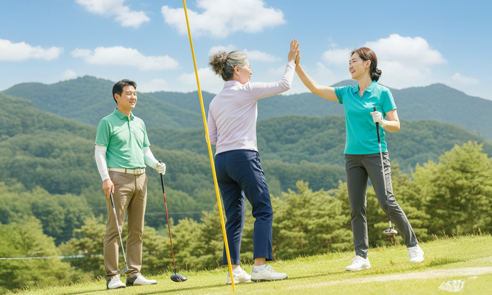 파크골프 즐기기