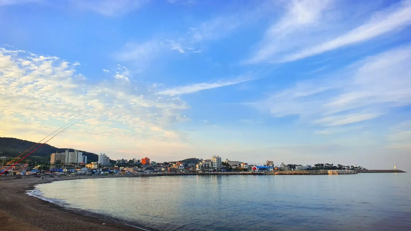 감포-해변과-도시를-바라본-풍경-사진