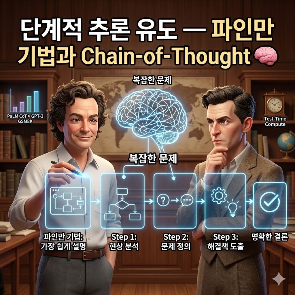 단계적 추론 유도 &mdash; 파인만 기법과 Chain-of-Thought
