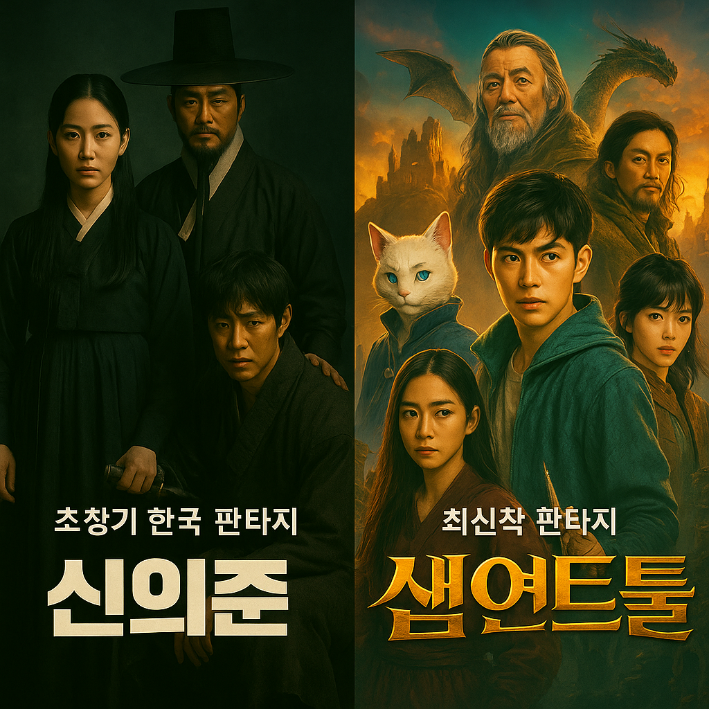초창기 한국 판타지 영화와 최신작 포스터 비교