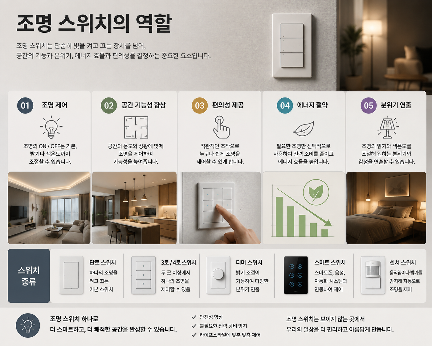 조명 스위치의 역할