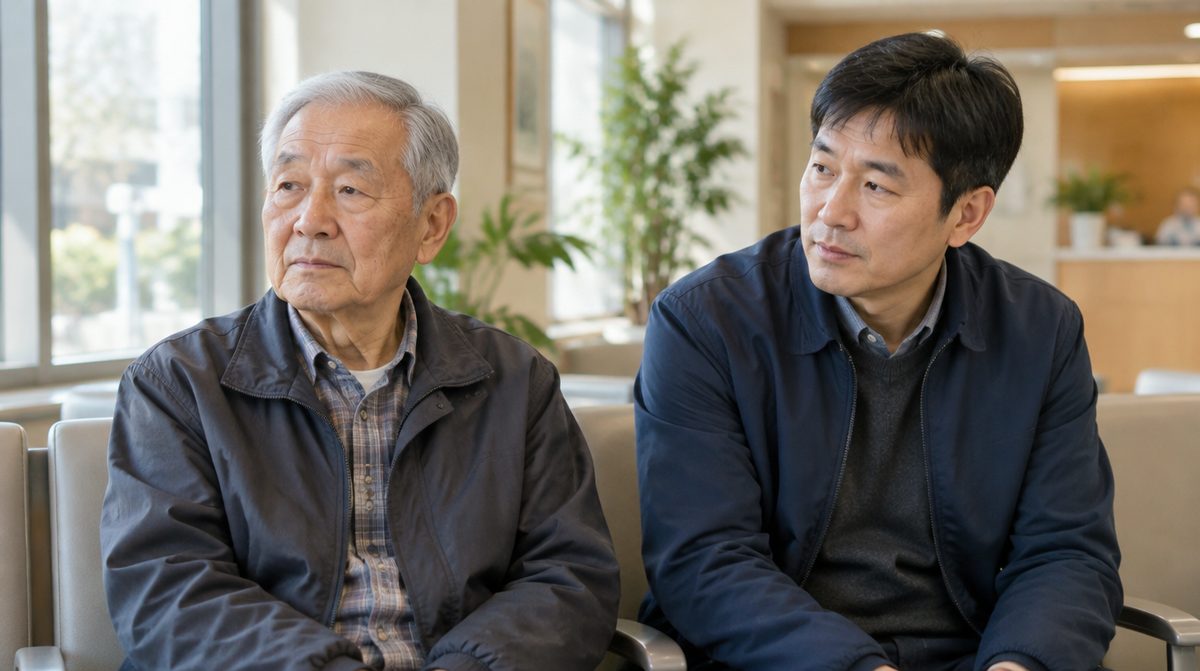독감과 코로나 백신 동시접종을 기다리는 대기실