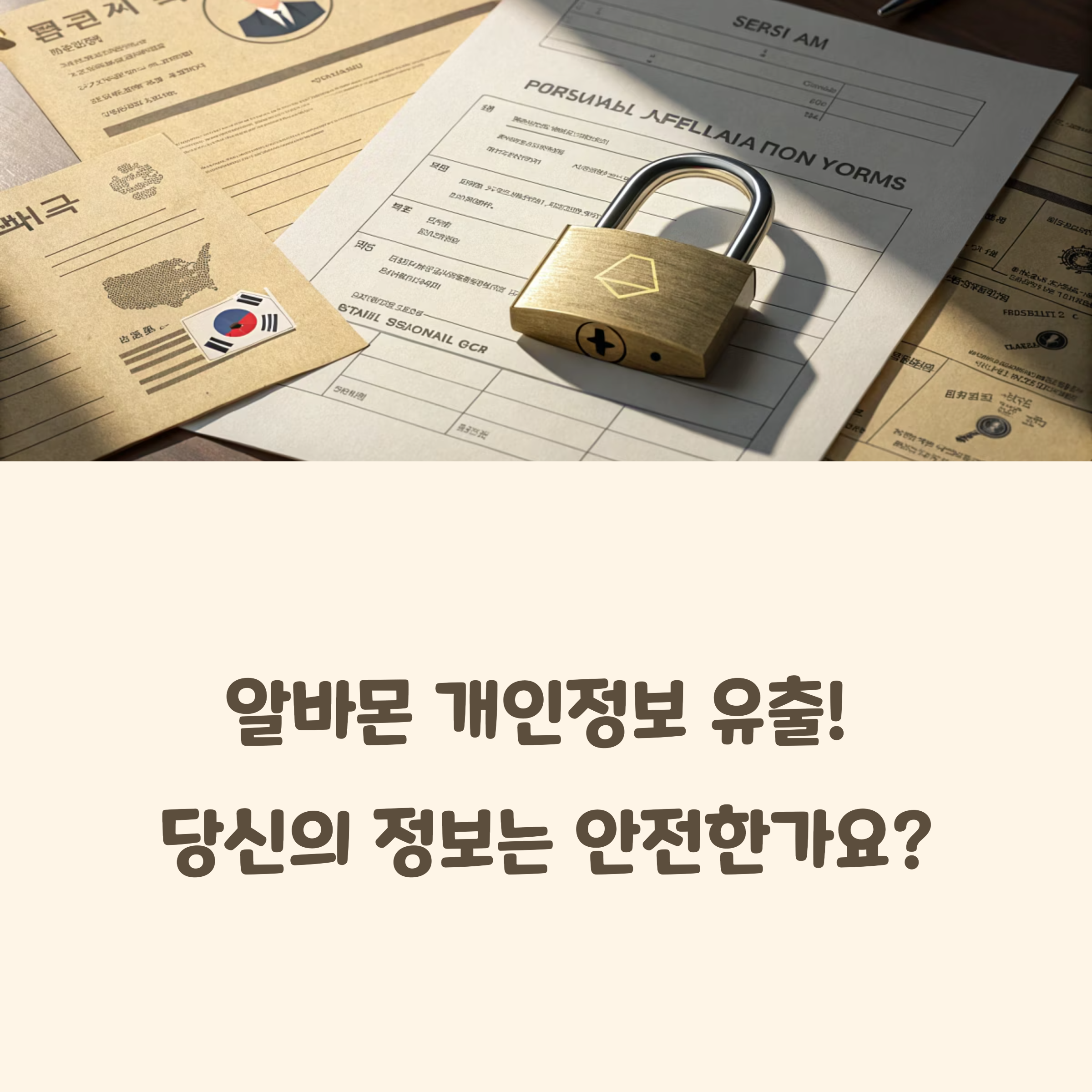 알바몬 이력서 유출 관련 사진