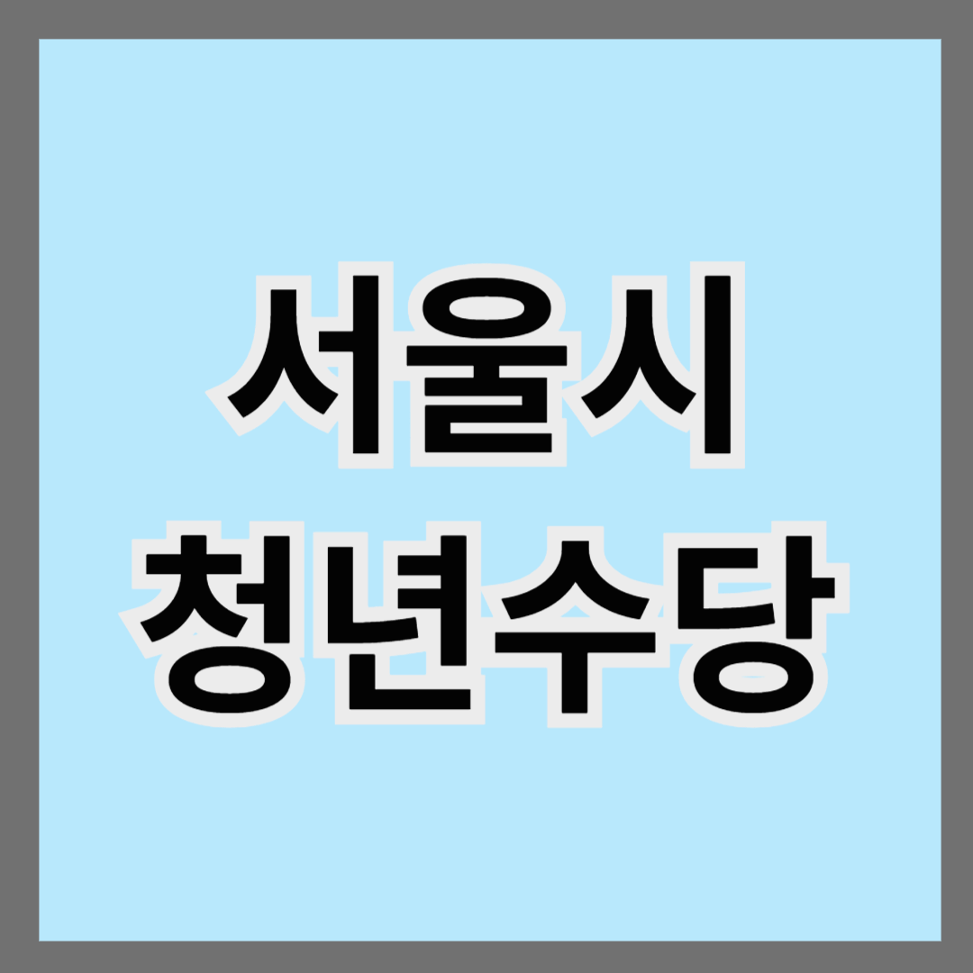 서울시 청년수당
