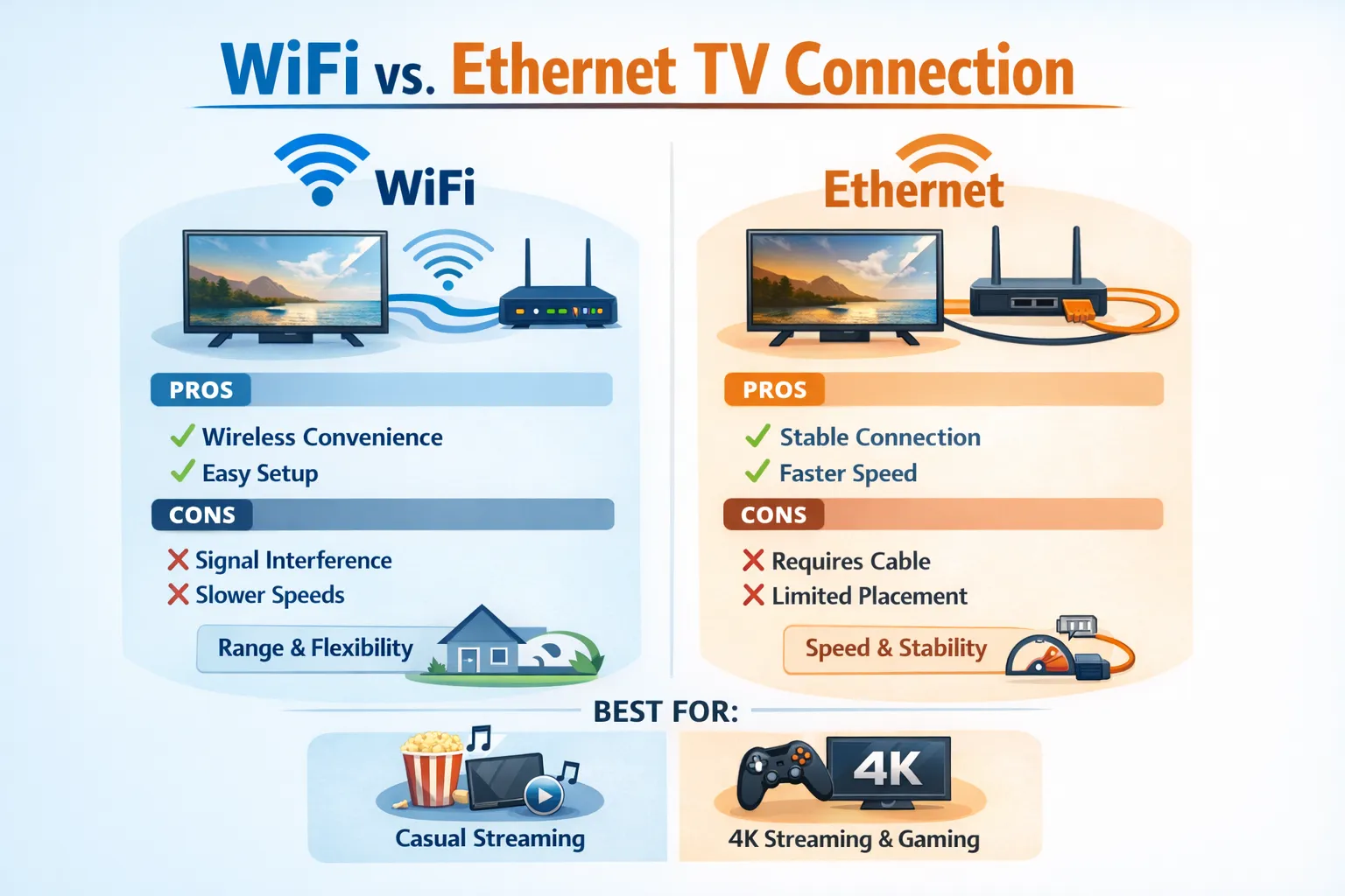 스마트TV 인터넷 연결 (와이파이, 유선, 통신사)