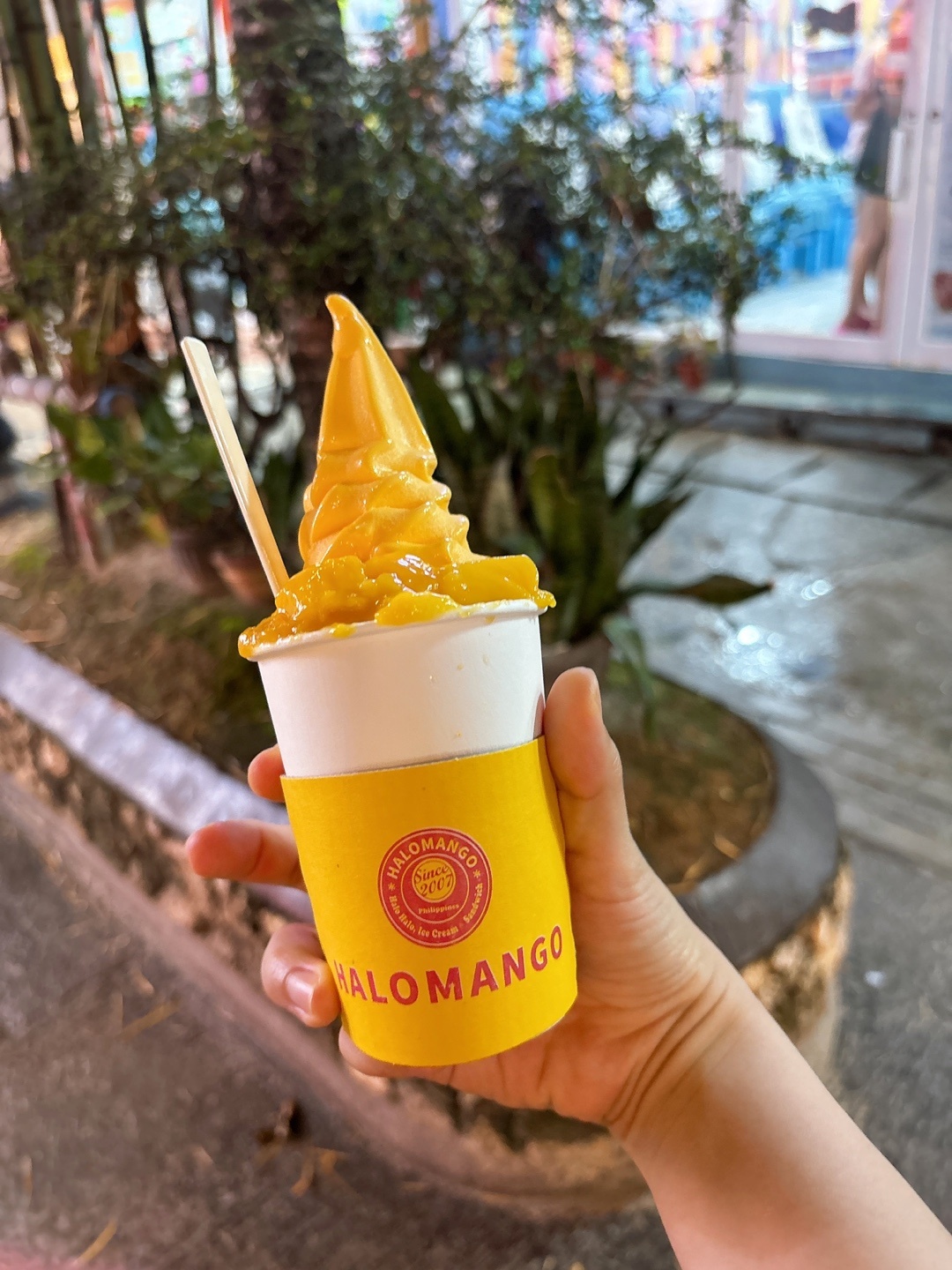 D-mall의 망고 아이스크림 이미지