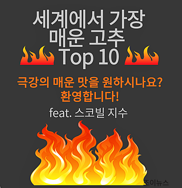 세계에서 가장 매운 고추 TOP10