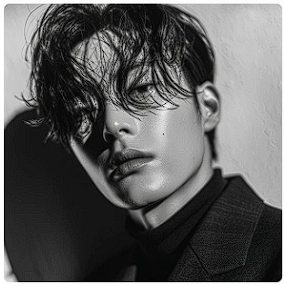 히피펌 + 투블럭