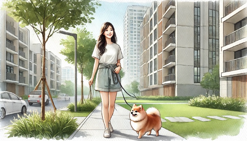 반려견 아파트에서 키우기에 대한 이미지